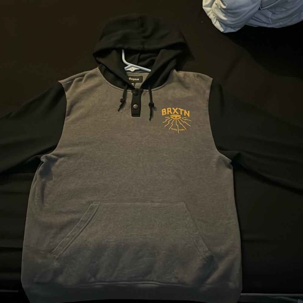Brixton Black And Grey Hoodie